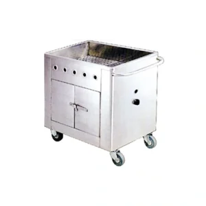 Troli Dim Sum Gas F-0021 – Penghangat Dim Sum sekaligus Meja Dorong