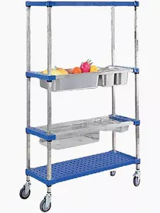S/S GN Rack Trolley GNT-856 – Trolley Rak Stainless Steel Serbaguna