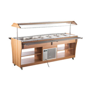 Island Salad Bar RTS-2150L – Meja Buffet Pendingin untuk Salad & Hidangan Segar